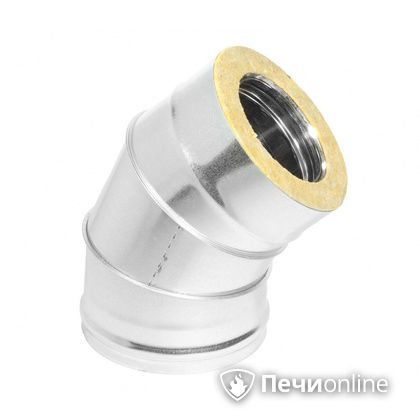 Колено 135° (45°) Теплов и Сухов Отвод Термо 45* ОТ-Р 430-0.5/оцинковка D200/260 в Воронеже