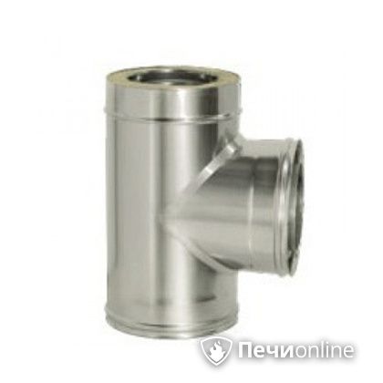 Дымоход Дымок Тройник 90° с изоляцией 0.5 мм. ТRFR90 150/230 в Воронеже
