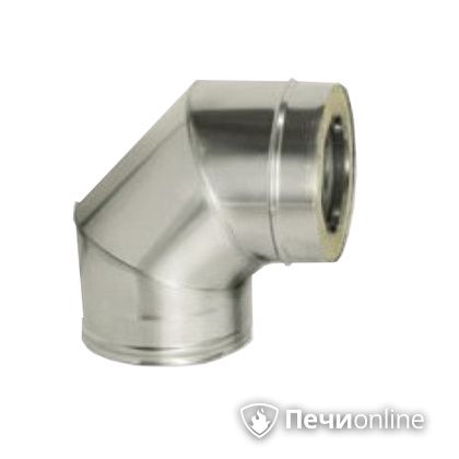 Дымоход Дымок Колено 90° с изоляцией 0,8 мм. OТFR90 150/230 в Воронеже