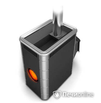 Дровяная банная печь TMF Аврора Inox ДА Иллюминатор антрацит НВ  в Воронеже