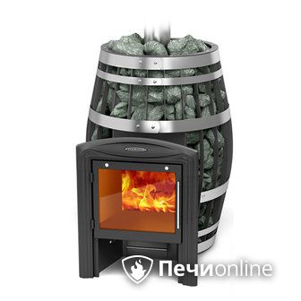 Дровяная банная печь TMF Саяны XXL 2015 Inox Витра с закрытой каменкой в Воронеже
