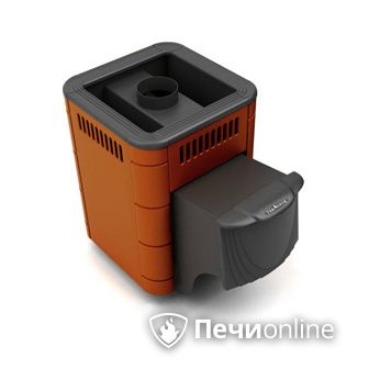 Дровяная банная печь TMF Оса Carbon терракота дверь антрацит в Воронеже