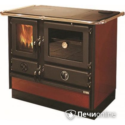 Отопительно-варочная печь MBS Thermo Magnum Red R с теплообменником и духовым шкафом в Воронеже