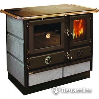 Отопительно-варочная печь MBS Thermo Magnum Stone L с теплообменником и духовым шкафом в Воронеже